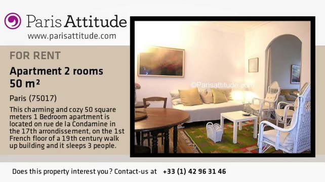 1 Bedroom Apartment for rent - Batignolles, Paris - Ref. 3582