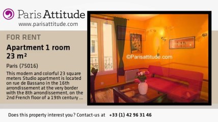 Studio Apartment for rent - Alma Marceau, Paris - Ref. 2222