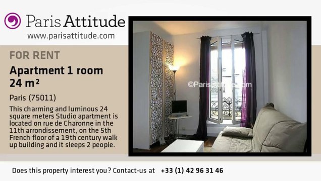Studio Apartment for rent - Voltaire, Paris - Ref. 2309