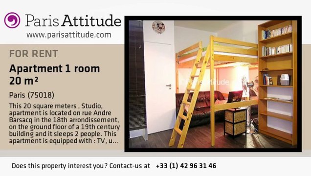 Studio Apartment for rent - Sacré Cœur, Paris - Ref. 7137