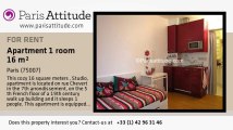 Studio Apartment for rent - Ecole Militaire/Unesco, Paris - Ref. 6908