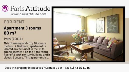 2 Bedroom Duplex for rent - Ménilmontant, Paris - Ref. 1404