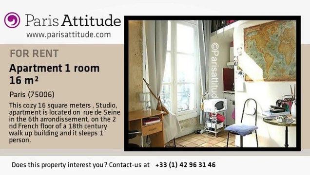 Studio Apartment for rent - St Germain, Paris - Ref. 6006