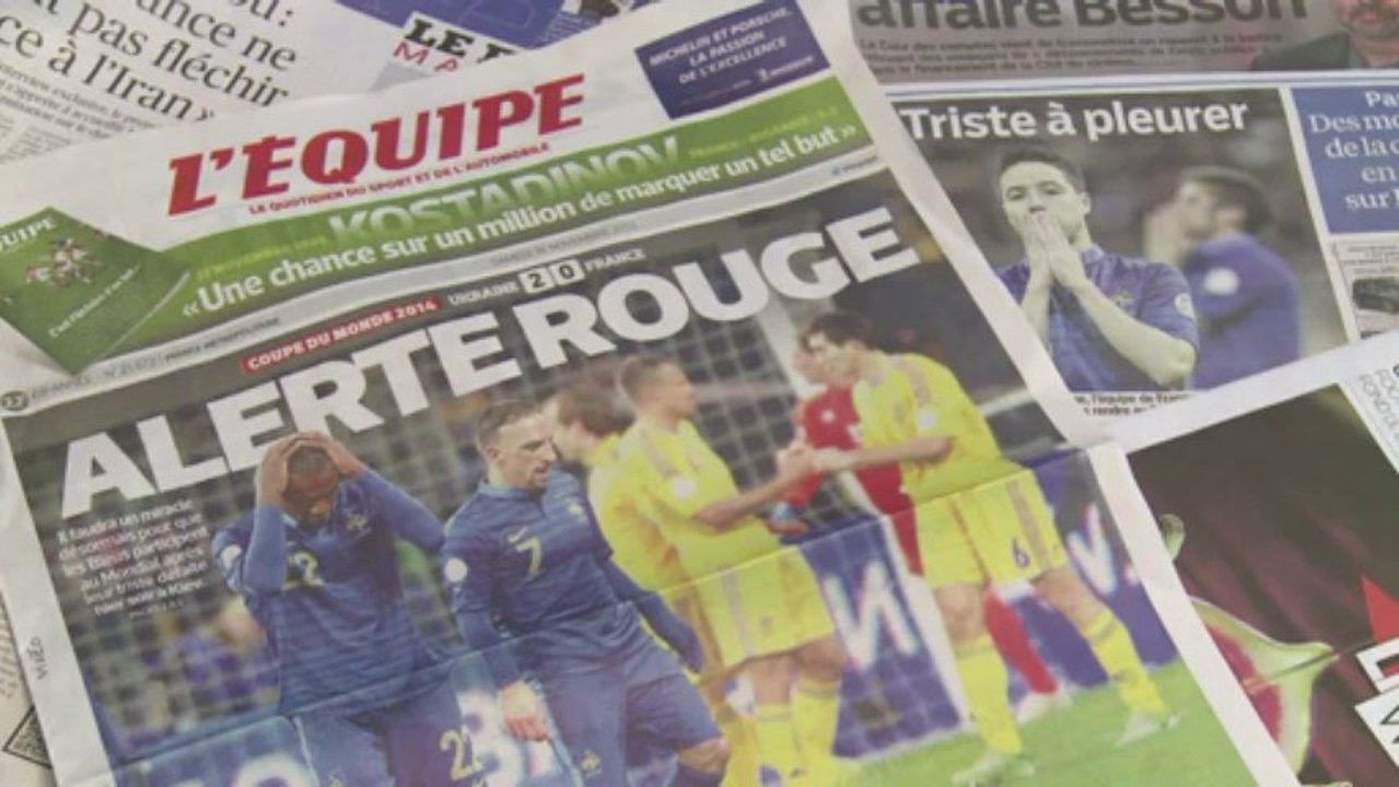 Foot: défaite des Bleus à Kiev, Deschamps veut encore y croire