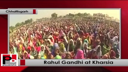 Rahul Gandhi at Kharsia (Chhattisgarh) addresses election rally