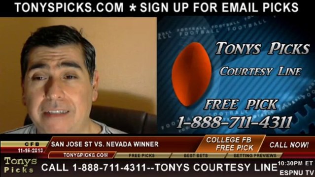 Nevada Wolf Pack vs. San Jose St Spartans Pick Prediction College Football Odds Preview 11-16-2013