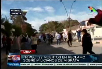 Enfrentamientos en Trípoli dejan 22 muertos