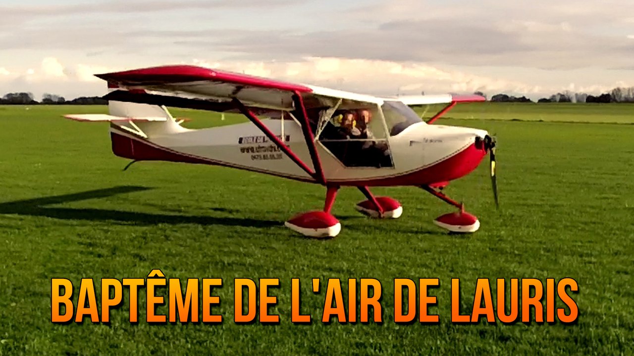 Baptême de l'air de Lauris pour son anniversaire // Vol en Avion (ULM) à l'ulmodrome de Liernu avec José Vande Véken (Montage) // 10-11-13