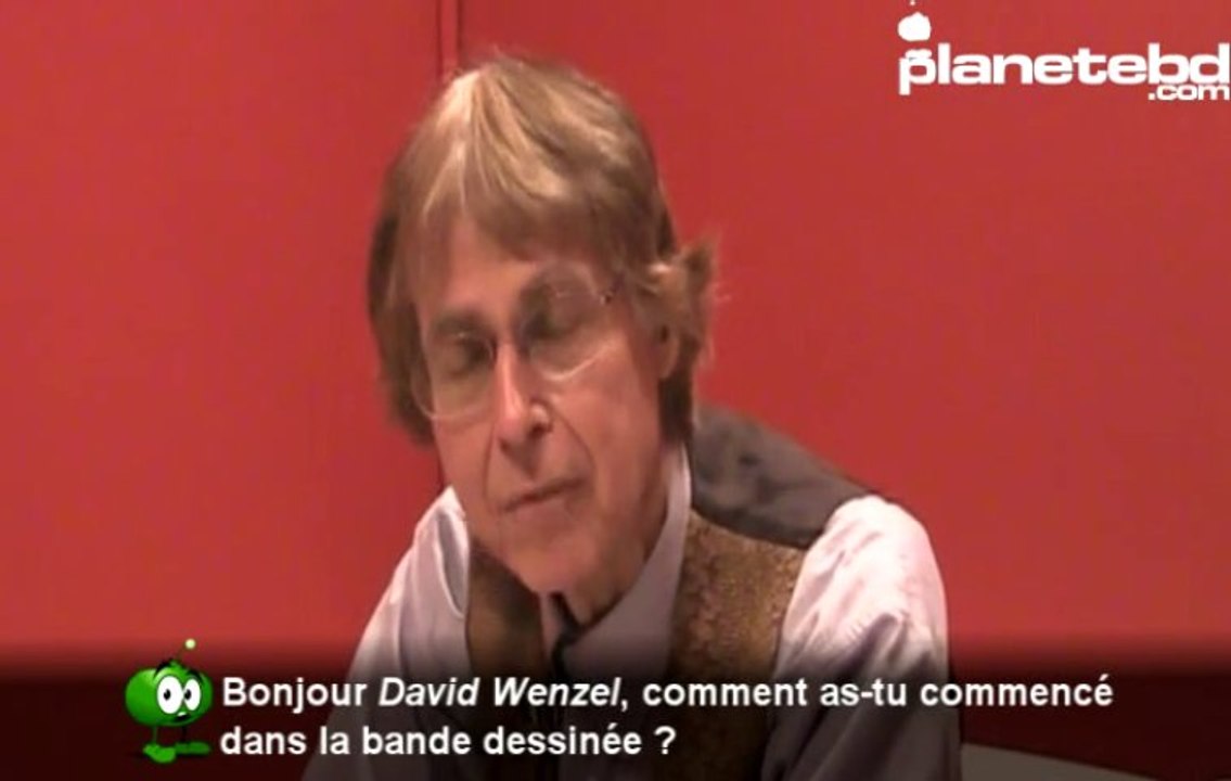 David Wenzel en interview sur PlaneteBD.com