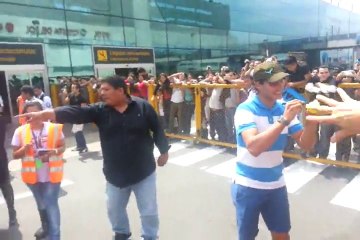 Rafael Nadal arrived at Lima, Peru