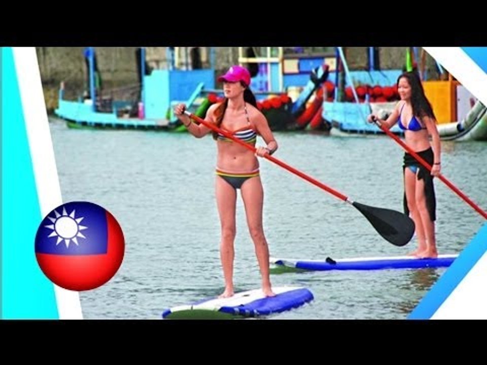 Sexy bikini girls test waves as surfing championship kicks off