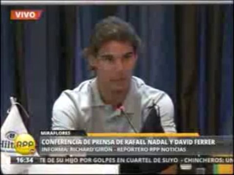 Rafael Nadal Press conference in Lima, Peru (16-11-2013)