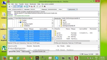 Install wordpress on Domain with Filezilla in Urdu and Hindi