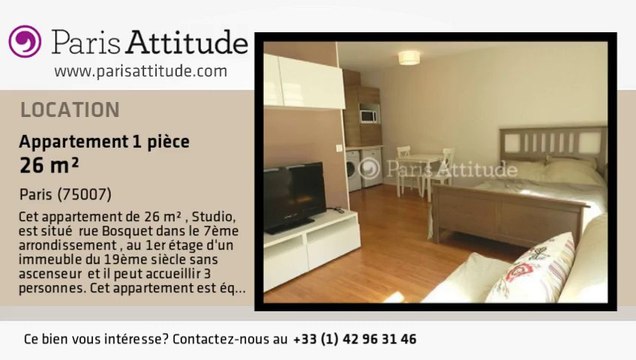 Appartement Studio à louer - Tour Eiffel, Paris - Ref. 8322