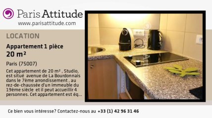 Appartement Studio à louer - Tour Eiffel, Paris - Ref. 8109