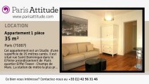 Appartement Studio à louer - Tour Eiffel, Paris - Ref. 4237