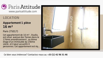 Appartement Studio à louer - Porte Maillot/Palais des Congrès, Paris - Ref. 7207