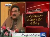 Sheikh Rasheed Press Conference , that the 10th muharram riot was a fully conspiracy.