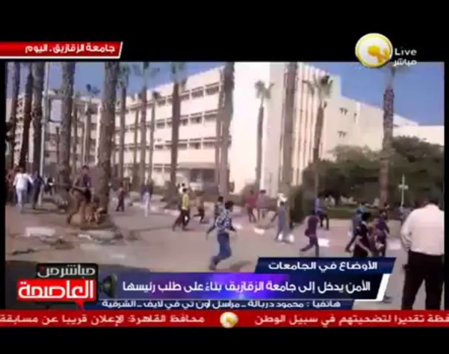 هدوء حذر داخل جامعة الزقازيق بعد دخول قوات الأم...