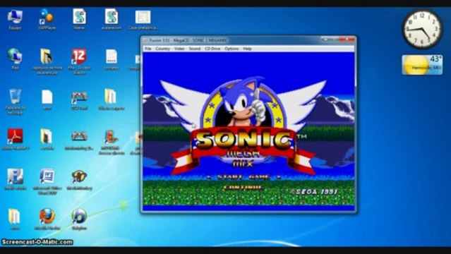 como configurar sega cd para jugar a sonic megamix