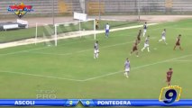 Ascoli - Pontedera 2-0 | Highlights and Goals Prima Divisione Gir.B 12^ Giornata