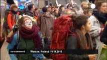 Warsaw:  Protests on climate change
