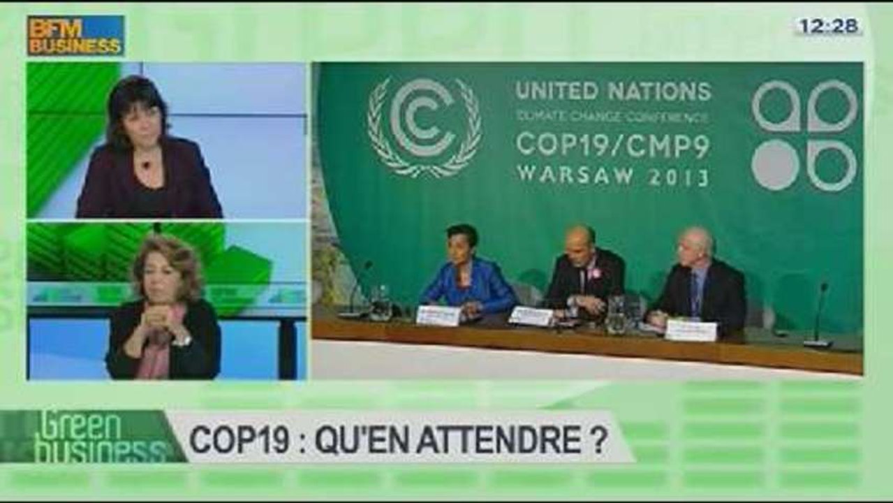 Les attentes sur la COP19 et la participation de Silten au Cleantech Open: Corinne Lepage, Olivier Duverdier, Cyril Torre dans Green Business - 17/11 3/4