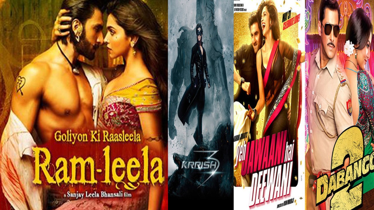 Ram Leela Beats Krrish3,Yeh Jawaani Hai Deewani,Dabangg2