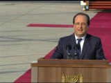 Hollande au peuple d'Israël: 