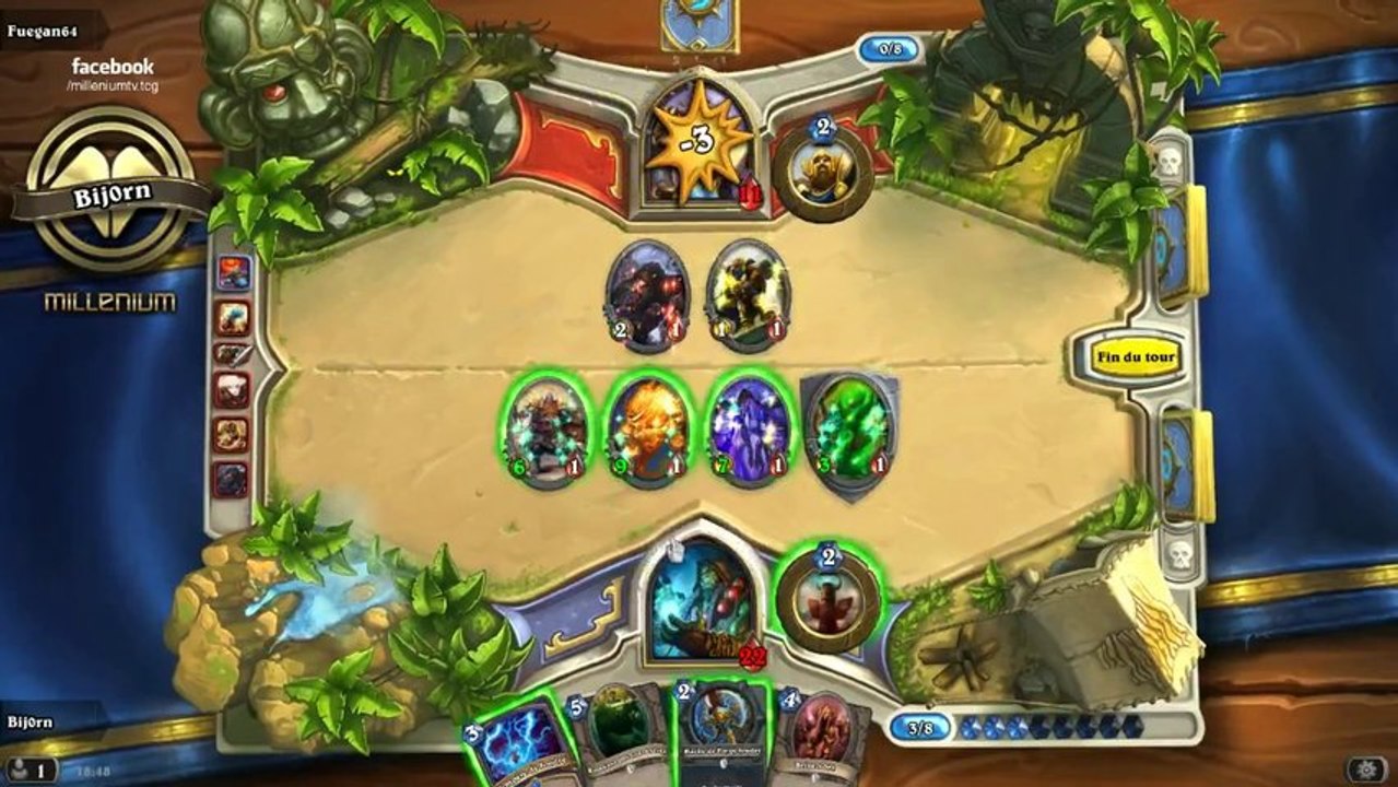 Hearhtstone - Arène avec BiJ0rn : Chaman 2/5 - Duels