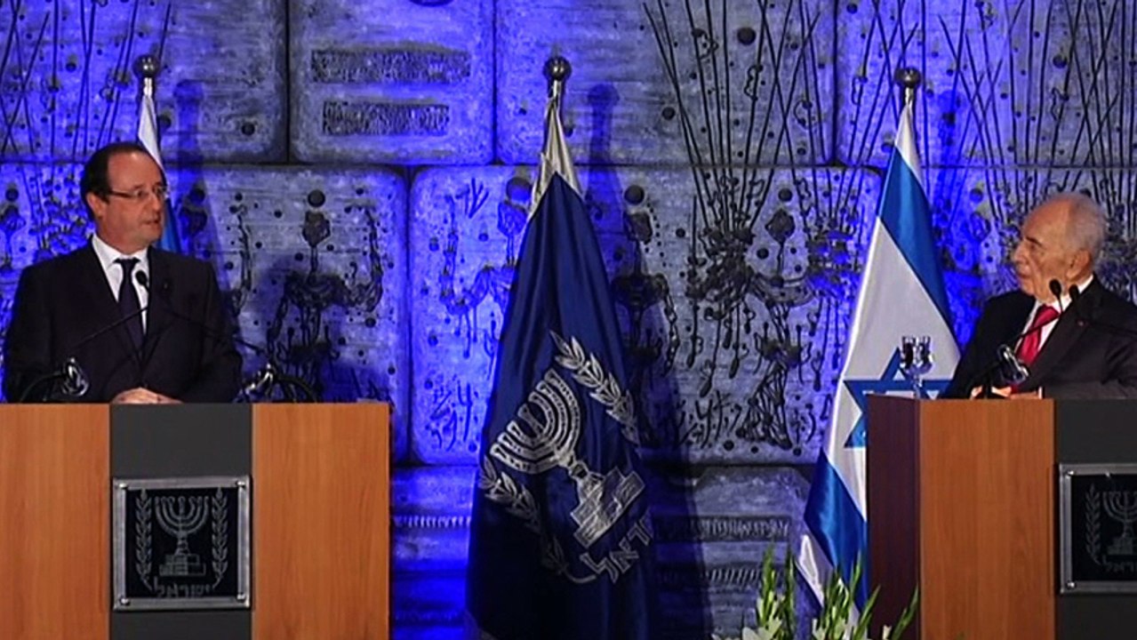 Point de presse avec M. Shimon Peres, Président de l’État d’Israël, à Jérusalem