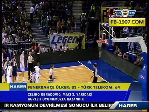 16 Kasım 2013 BBL Fenerbahçe Ülker Türk Telekom Maçı Sonrası Basın Toplantıları