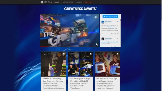 Playstation 4 Web Browser