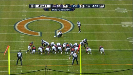 Justin Tucker 52-yard field goal