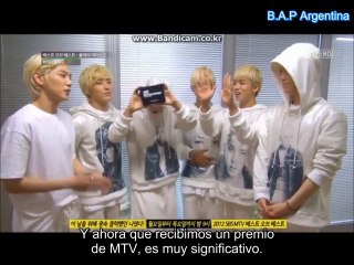 [ESP] [121226] B.A.P Discurso de aceptación @MTV Best of the Best
