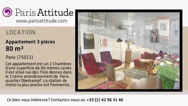 Appartement 2 Chambres à louer - Parmentier, Paris - Ref. 3133