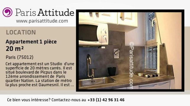 Appartement Studio à louer - Daumesnil, Paris - Ref. 3897