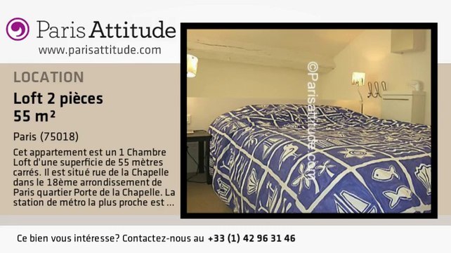 Loft 1 Chambre à louer - Marx Dormoy, Paris - Ref. 3286