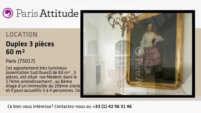 Duplex 2 Chambres à louer - Parc Monceau, Paris - Ref. 8699