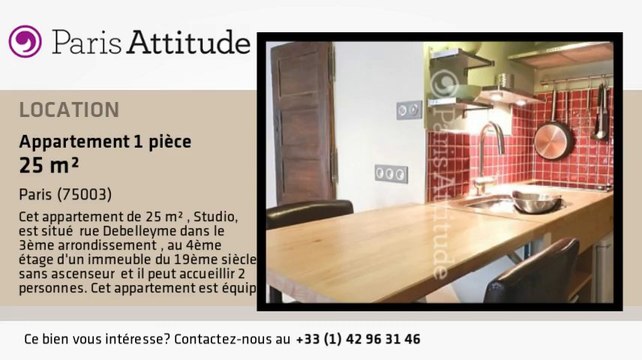 Appartement Studio à louer - Temple, Paris - Ref. 8411