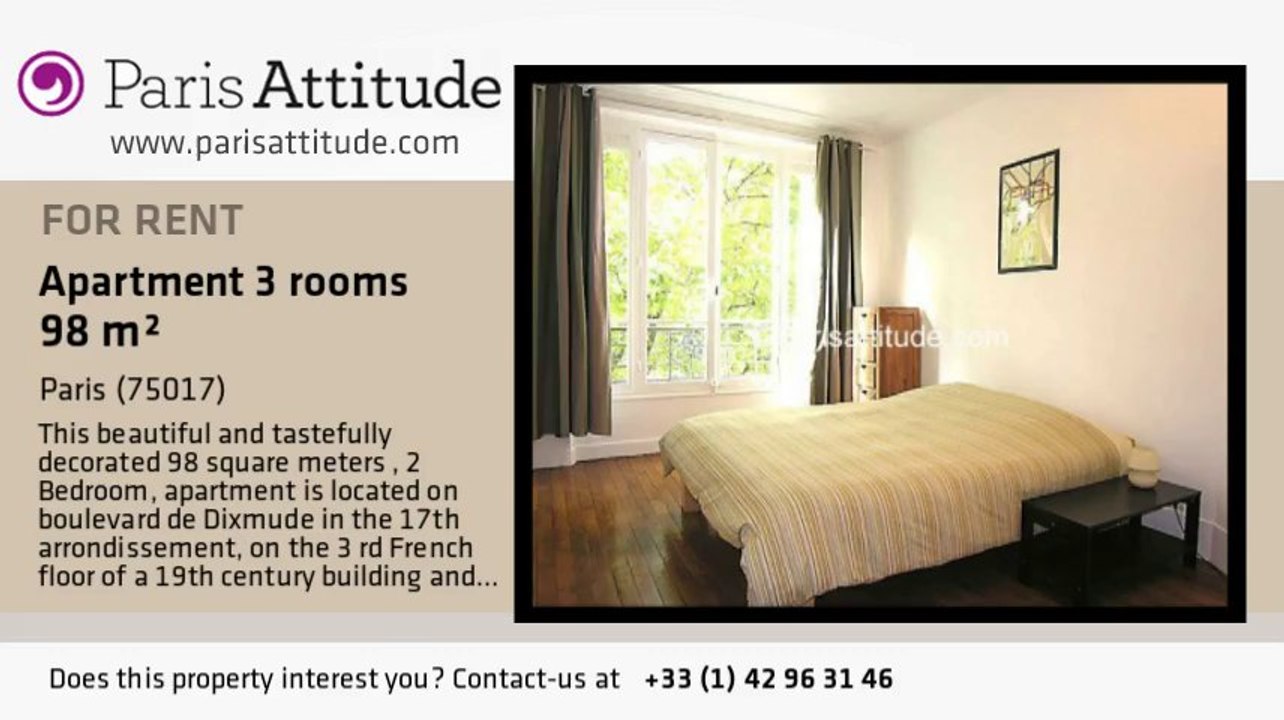 2 Bedroom Apartment for rent - Porte Maillot/Palais des Congrès, Paris - Ref. 6583