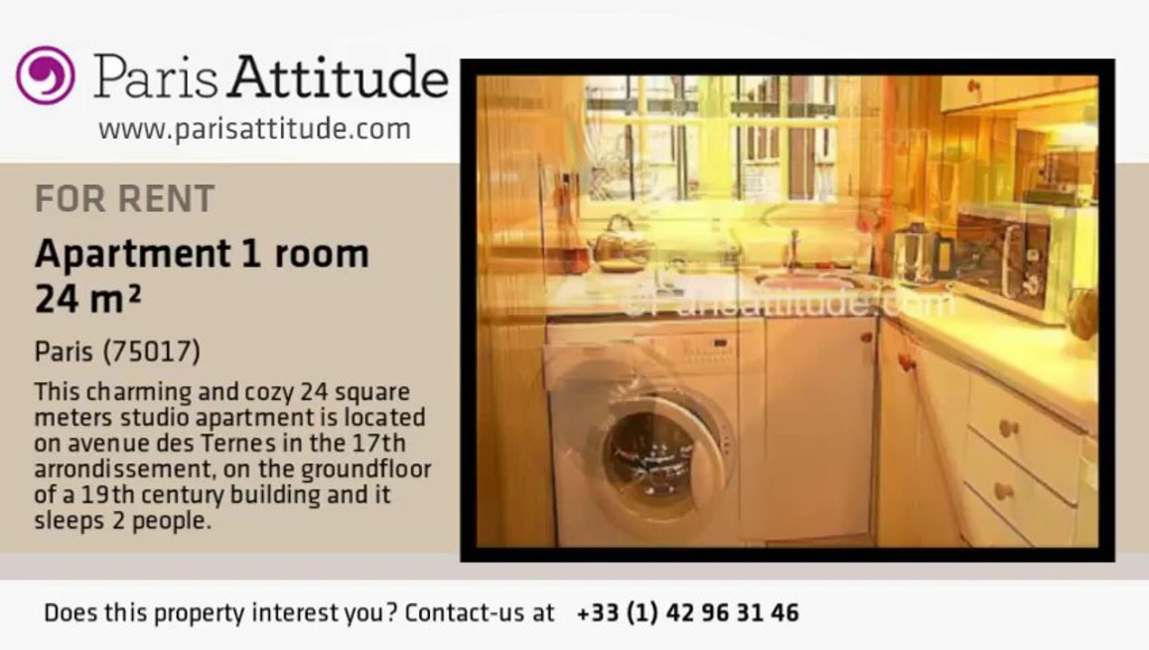 Studio Apartment for rent - Porte Maillot/Palais des Congrès, Paris - Ref. 1183