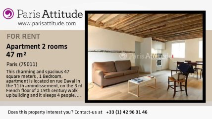 1 Bedroom Apartment for rent - Bastille, Paris - Ref. 8673