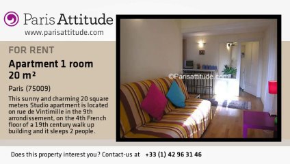 Studio Apartment for rent - Place de Clichy, Paris - Ref. 1922