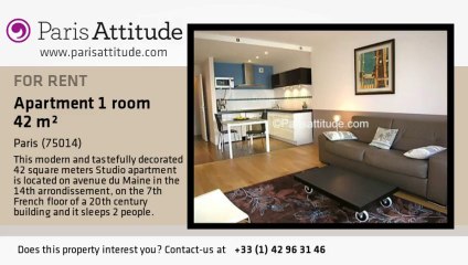Studio Apartment for rent - Montparnasse, Paris - Ref. 3632