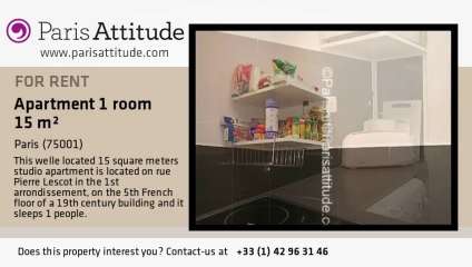 Studio Apartment for rent - Strasbourg St Denis, Paris - Ref. 1306