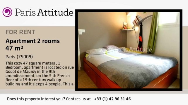 1 Bedroom Apartment for rent - Opéra, Paris - Ref. 8671