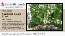 Studio Apartment for rent - Montmartre, Paris - Ref. 7405