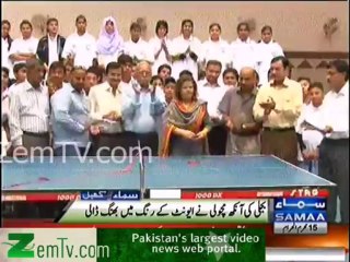 Table Tennis Tournament Spoiled by Loadshedding