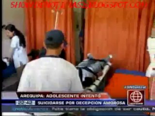 SHOW DE NOTICIAS  - Joven intentó quitarse la vida por decepción amorosa